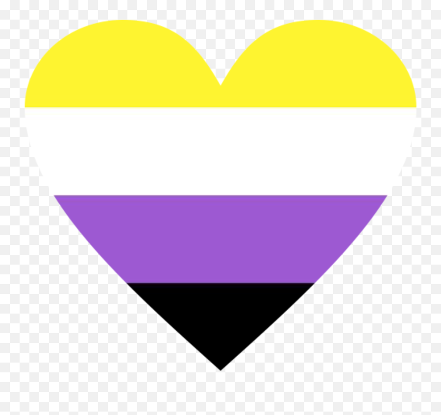 Nonbinary Sticker - Vertical Emoji,Non Binary Heart Emoji