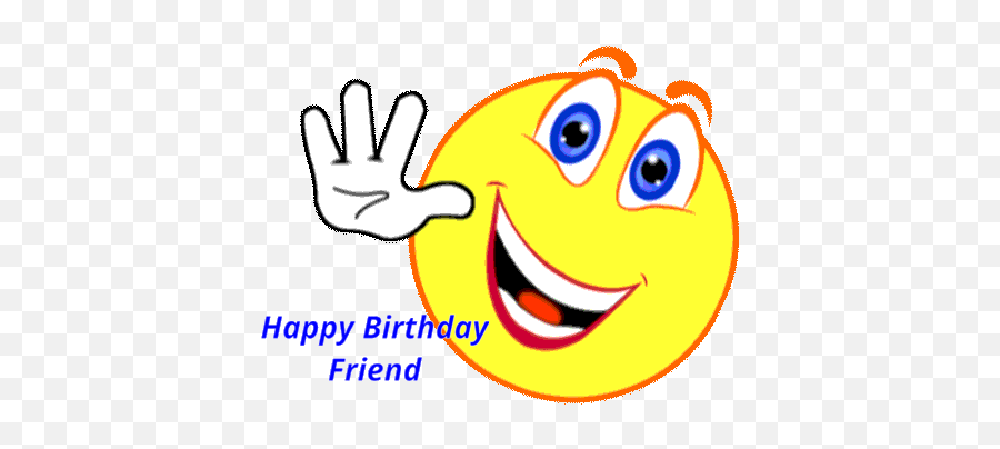 Happy Birthday Emoji Gif - Clip Art Happy Face Gif,Happy Birthday Emoji Gif