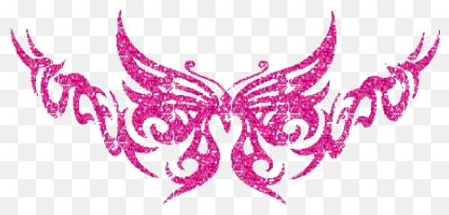 Pink 2000s Trampstamp Punk Pinkpunk Sticker By Bunni - Butterfly Y2k Emoji,Emoji Stamp Set
