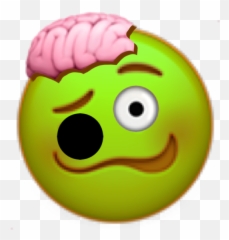 Emoji Zombie Sticker By Copypaster - Happy,Zombie Emoji