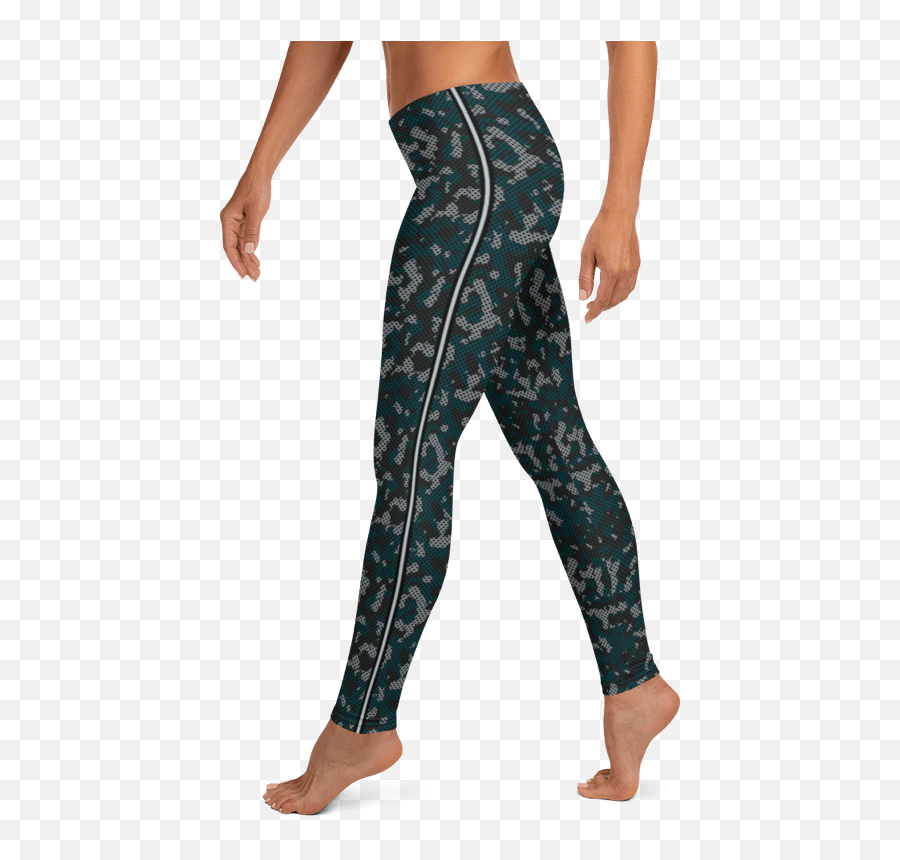 Philadelphia Eagles Camouflage Slim Band Legging - Leggings With Words On Side Emoji,Emoji Pajamas Pants