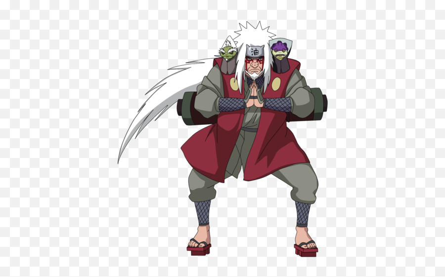 Sage Mode Jiraiya With Ma And Pa - Jiraiya Png Emoji,Sage Mode Emoji