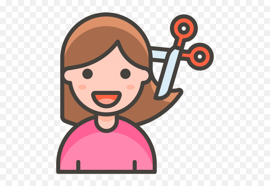 Woman Getting Haircut Emoji - Woman Judge Vector Clipart Office Worker Icon Png,Peanut Emoji