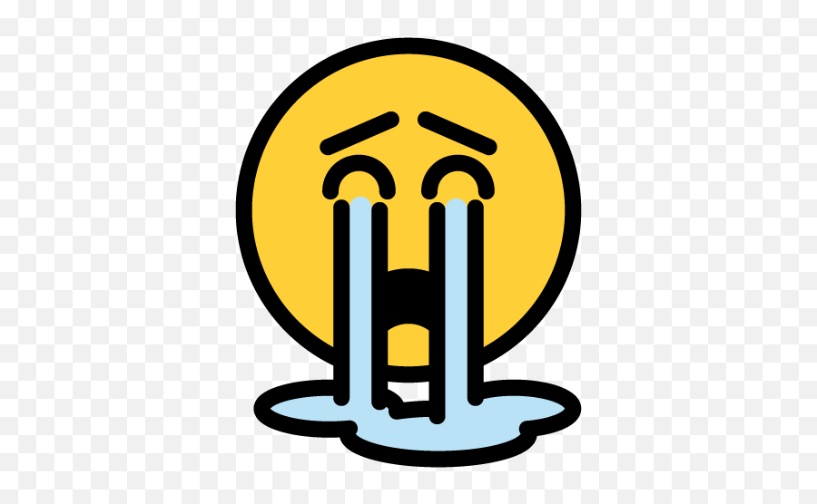 Justemoji - Contrast Vertical,Loudly Crying Emoji
