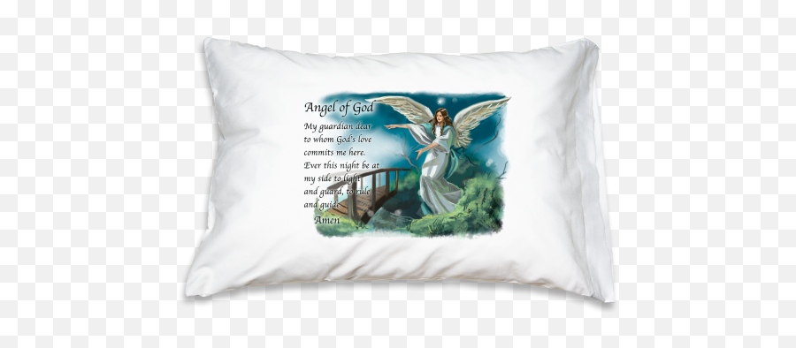 Prayer Pillowcase - Guardian Angel Prayer With God Emoji,Emotions Physical Guardian Angel