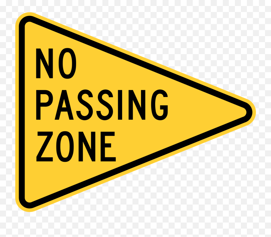 What Does A Pennant Sign On The Road Mean - No Passing Zone Sign Emoji,What Does The Upside Down Plain Face Emoticon Mean