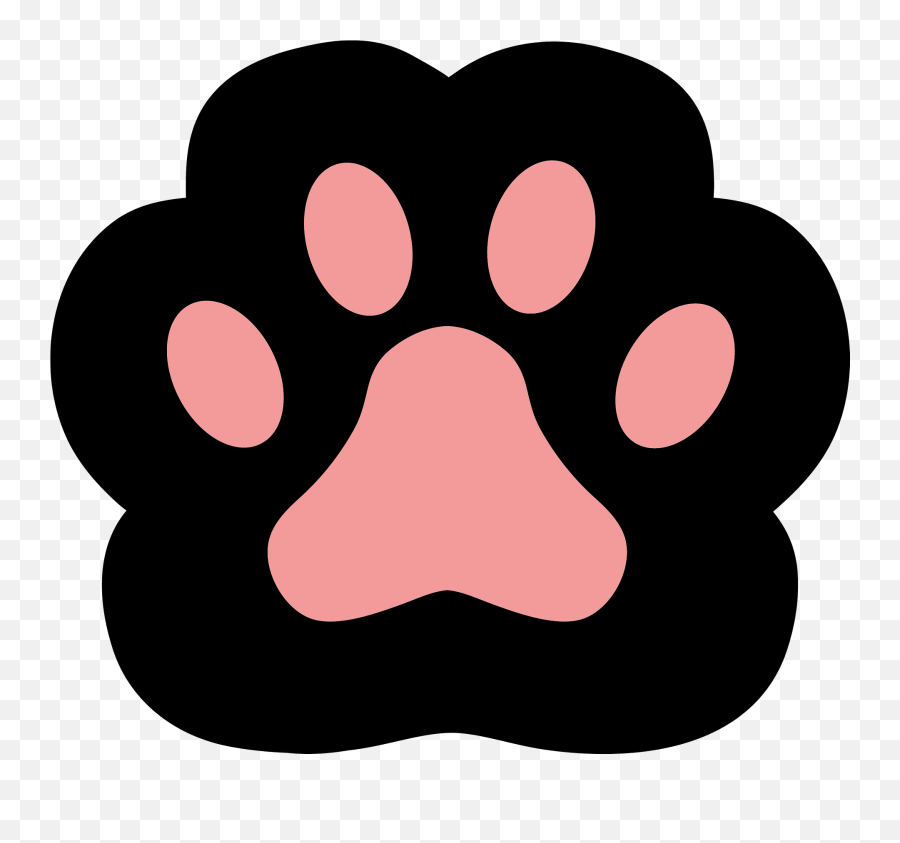 Cats Paw Clipart - Dot - Free Emoji PNG Images - EmojiSky.com