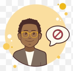Man In Yellow Glasses Stop Sign Icon - Man Clipart Full Emoji,Old Man With Glasses Emoji