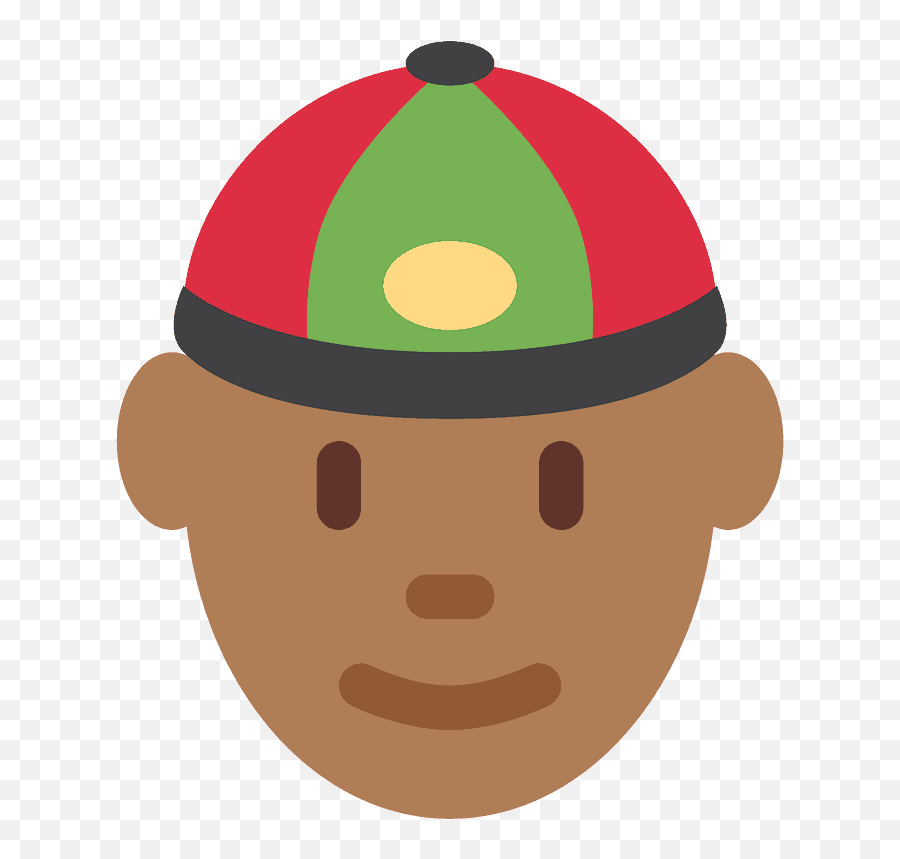 Person With Skullcap Emoji Clipart Free Download,Emojis Person'