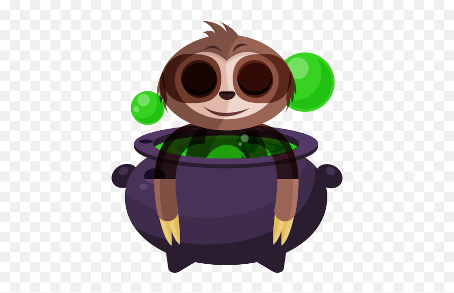 Cauldron Stickers - Free Miscellaneous Stickers Emoji,Emojis Animated Sloth