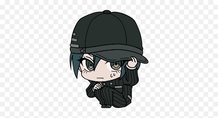 Chibi Shuichi Saihara Danganronpa Danganronpa Characters Emoji,Seven Emoticons Mystic Messenger