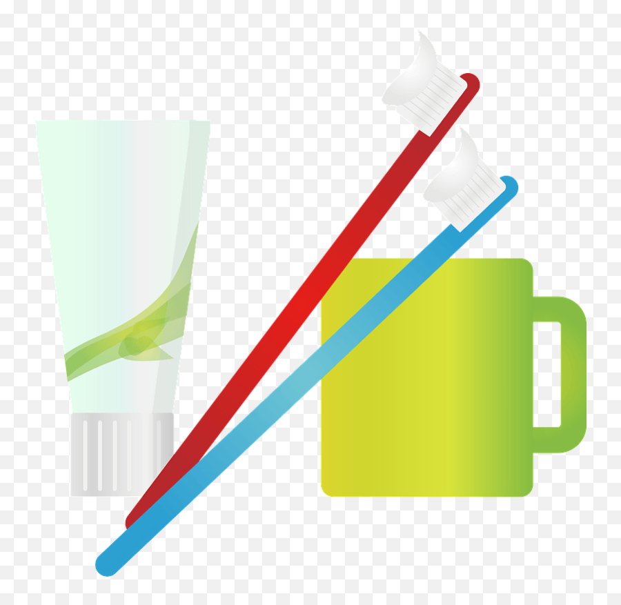 Toothbrush Toothpaste And Cup Clipart Free Download Emoji,Toothpaste Emoji
