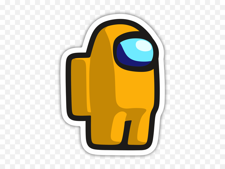 Sticker Among Us Orange Muraldecalcom Emoji,Emoji Looks Like Amongus