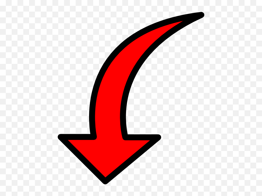 Red Arrow Diagnol - Clipart Best Emoji,Curving Arrow Emoji