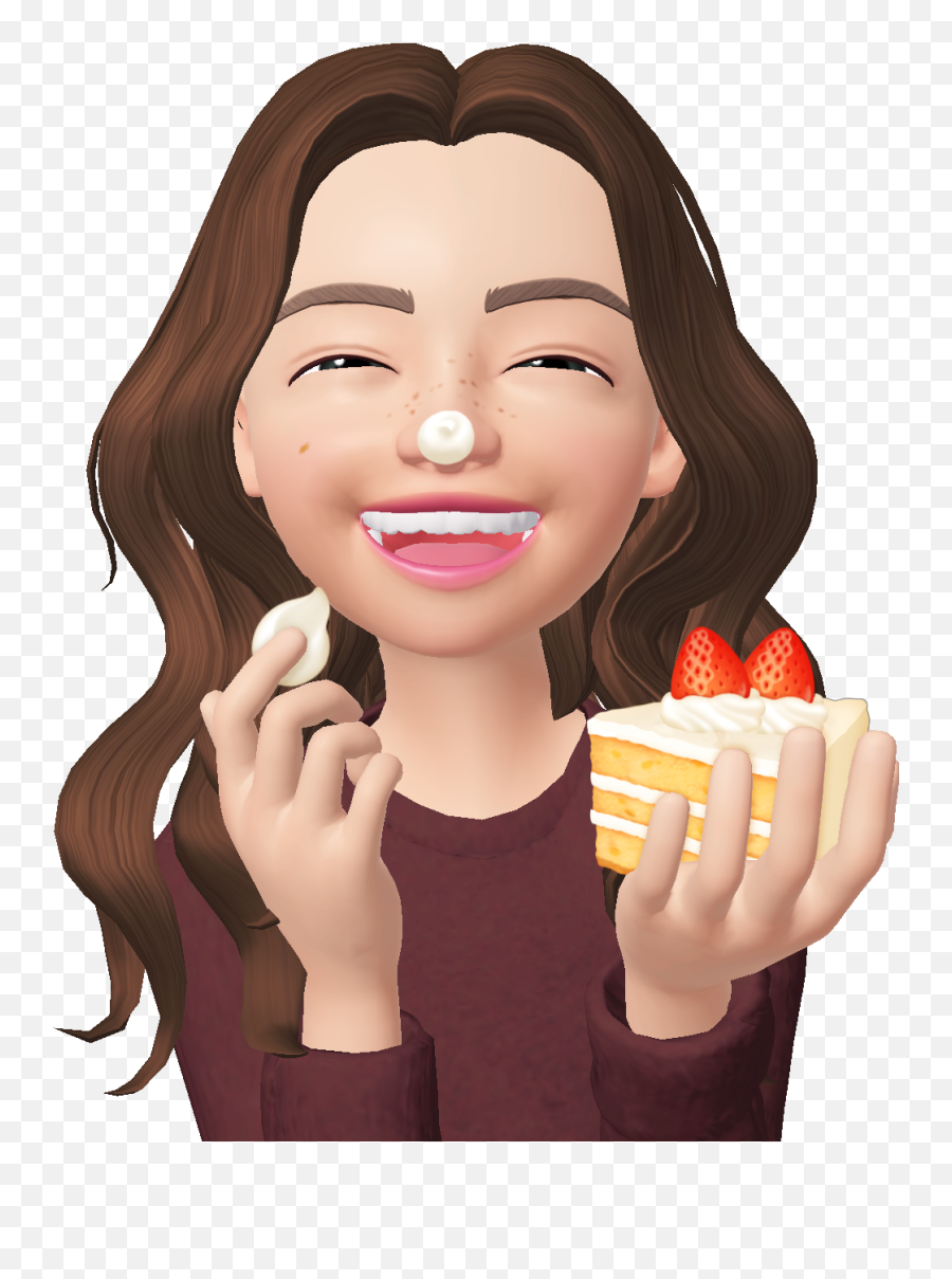 Zepeto Cake Torte Laughing Girl Sticker By - Yummy Cartoon Png Emoji,Laughing Emoji Cake