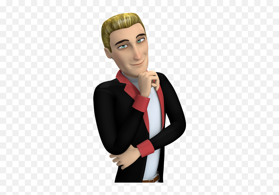 Handsome Charming Blond Man - 3d Animated Characters Png Emoji,Blonde Boy Emoji