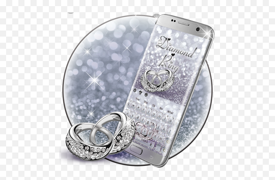Diamond Glitter Rings Keyboard Theme - Apps En Google Play Emoji,Wedding Ring Emoji