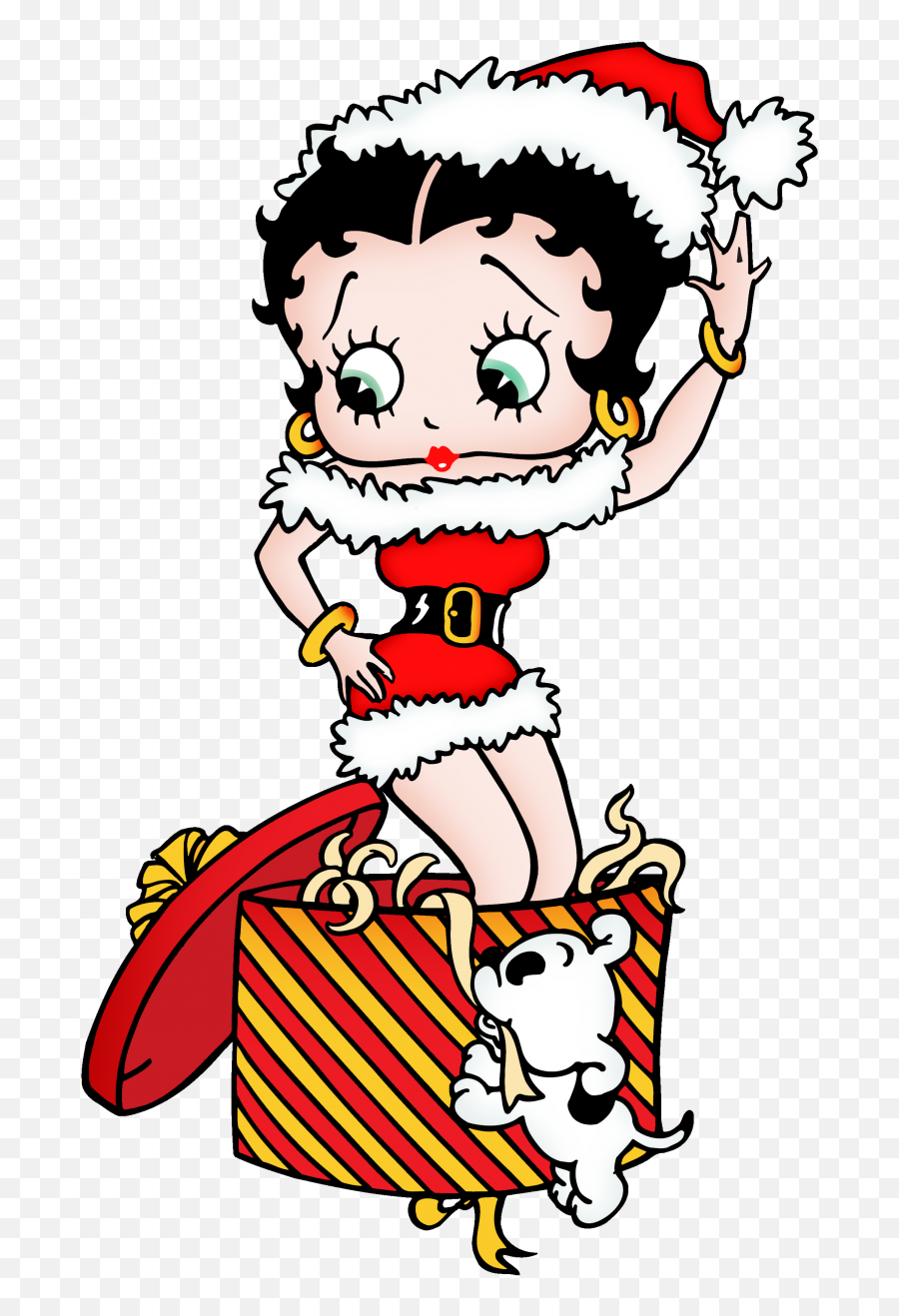 Betty Boop - Christmas Cartoon Betty Boop Emoji,Emoji Cardboard Cutouts