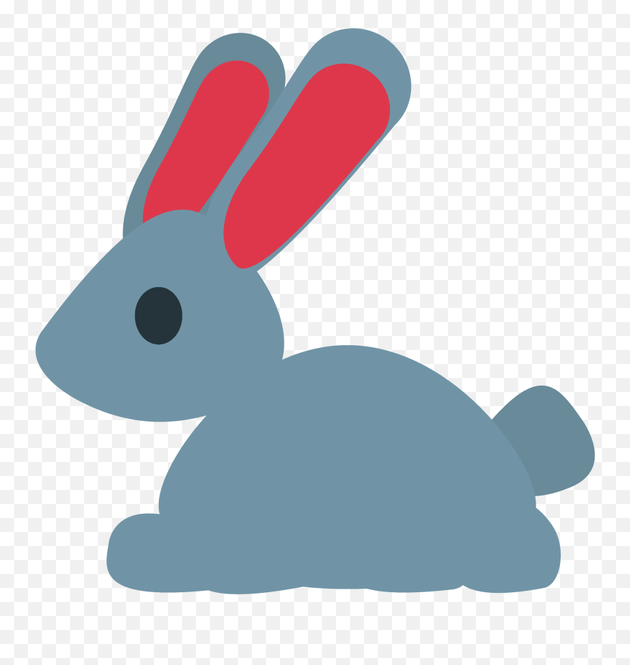 Rabbit Emoji Clipart - Domestic Rabbit,Rabbit Emoji
