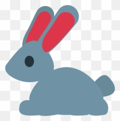 Rabbit Emoji Clipart - Domestic Rabbit,Rabbit Emoji