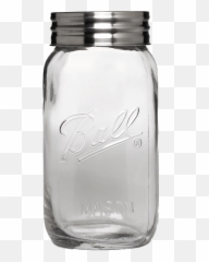 Clear Glass Half - Ball Commemorative Jar Emoji,Glass Half Full Emoji