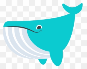 Whale Emoji Clipart - Whale Png Vector,Marine Emoji