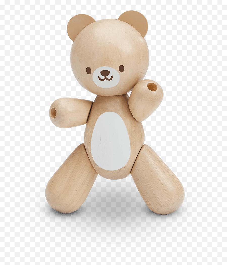 Bear - Wooden Bear Toys Emoji,Emotion Brown