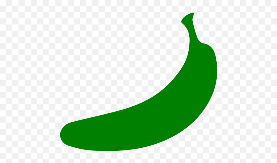 Green Banana 2 Icon - Free Green Fruit Icons Green Banana Clipart Png Emoji,Banana Emoticon Gif