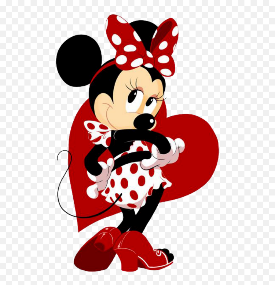 Minnie Mouse Red Png - Walt Disney Minnie Minnie Emoji,Heart Shaped Mickey Emoji