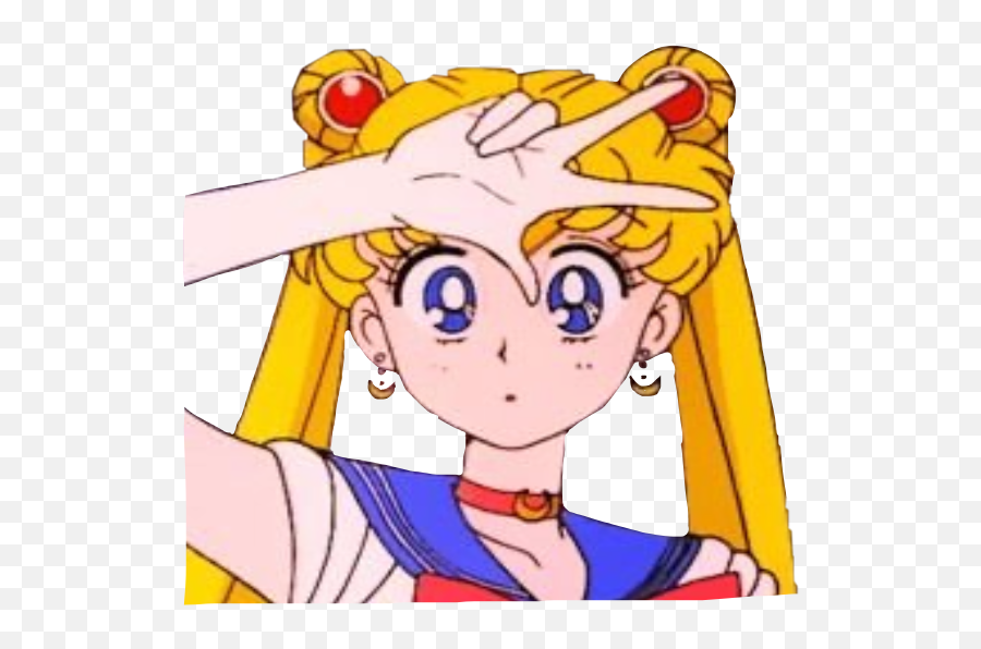 The Coolest Anime Stickers - Sailor Moon Old Anime Emoji,Anime Face Sweattdrop Text Emoticons