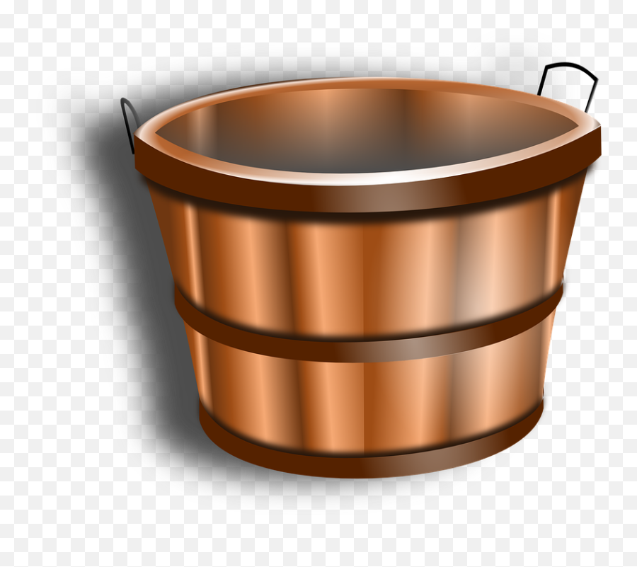 Water Pail - Wooden Bucket Png Emoji,Emojis Ios Waterpail