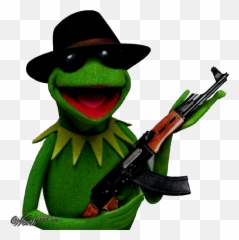 Gangster Kermit The Frog Wallpapers On Wallpaperdog - Kermit The Frog With A Gun Emoji,Kermit Tea Emoji