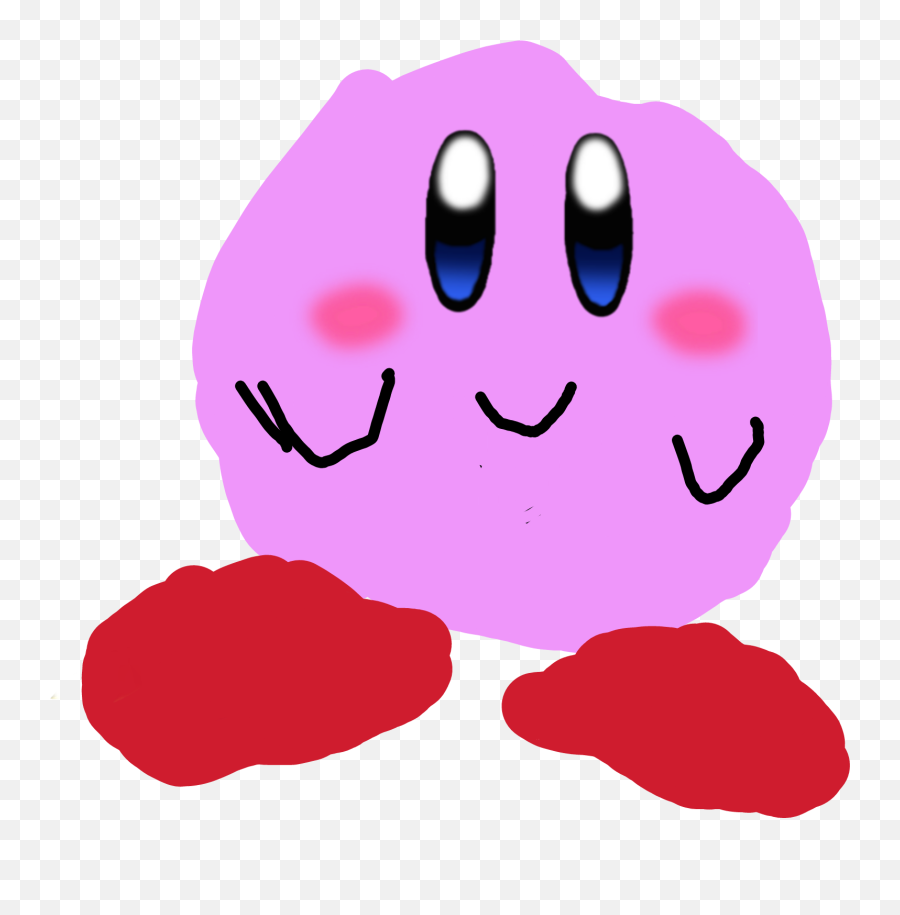 Kirby Sticker - Happy Emoji,Moving Kirby Emoji