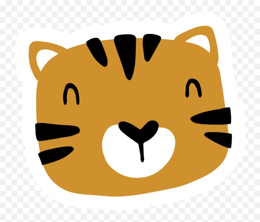 Kids Mini Tiger Kids Vinyl Carpet - Happy Emoji,Bathtub Emojis Placematt