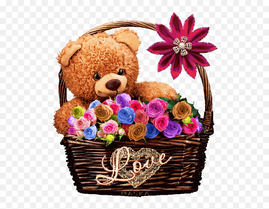 900 Bear - 2021 Romantic Teddy Bear Love Gif Emoji,