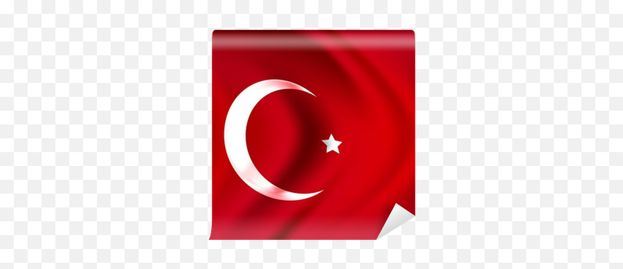Turkish Flag Wall Mural Pixers - Republic Day Of Turkey Emoji,Flower Emojis Ong