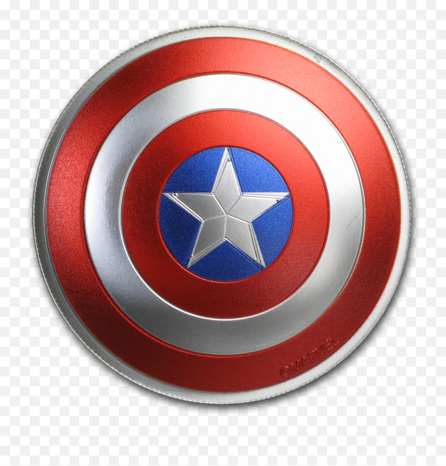 Marvel - 2016 Fiji 2 Oz Silver Domed Captain America Shield Damaged Walmartcom Captain America Emoji,Captain America Civil Ware Emojis