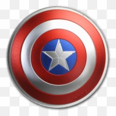 Marvel - 2016 Fiji 2 Oz Silver Domed Captain America Shield Damaged Walmartcom Captain America Emoji,Captain America Civil Ware Emojis