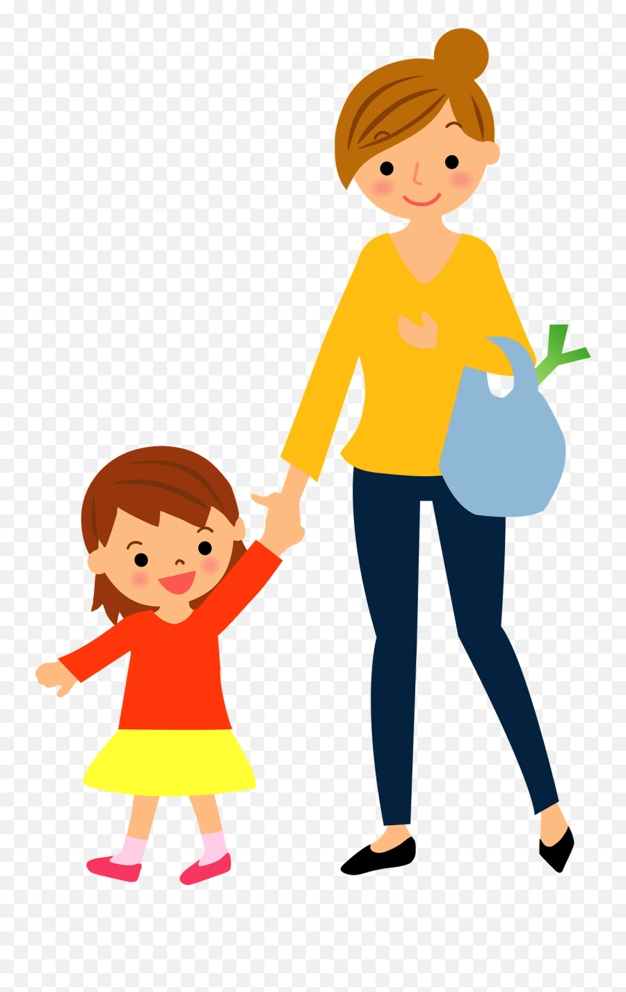 Mother And Daughter Clipart - Mum And Child Clipart Emoji,Mom And Daughter Emoji Clear Background