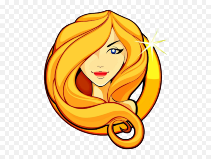Mermaids Head - Le Signe Zodiaque Vierge Emoji,Face Cartoon Blonde Female Emojis