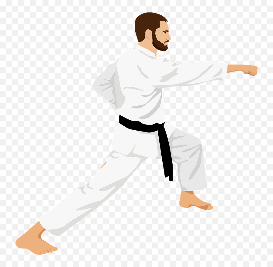 Karate Fighter Clipart Free Download Transparent Png Emoji,Karate Kick Girl Emoticon