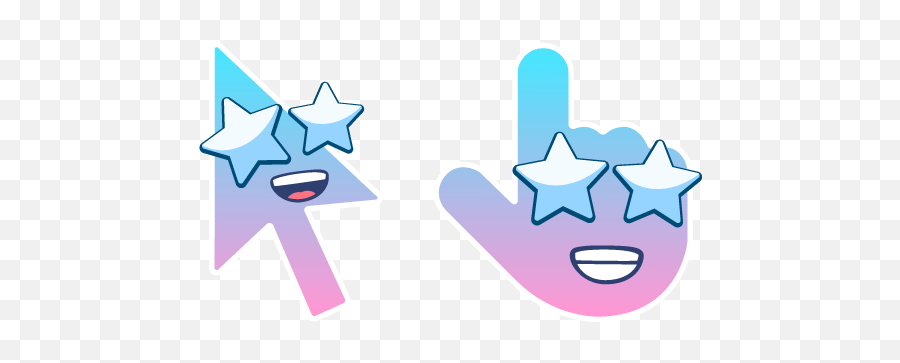 Cursoji - Happy Emoji,Star Eyes Emoji