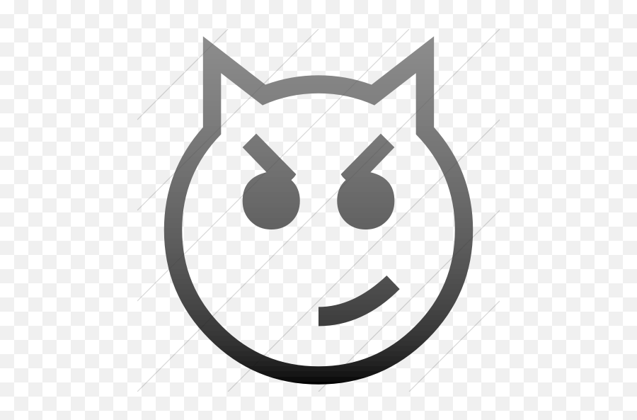 Classic Emoticons Cat Face - Happy Emoji,Wry Smile Emoticon
