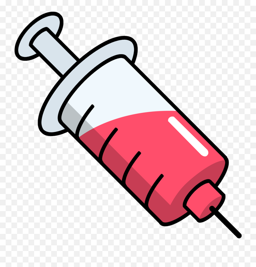 Syringe Clipart Blood Syringe Syringe - Clipart Injection Png Emoji,Injection Emoji