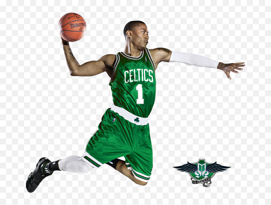 Derrick Rose Boston Celtics Psd Official Psds - Derrick Rose Dunk Emoji,Celtics Emoji