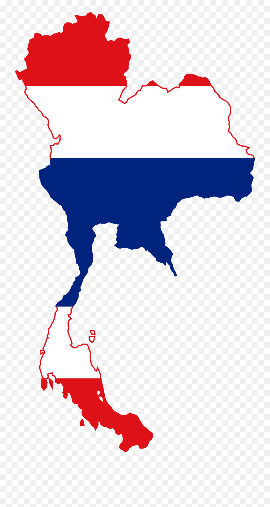 Thailand - Thai Flag Map Png Emoji,Thailand Emoji