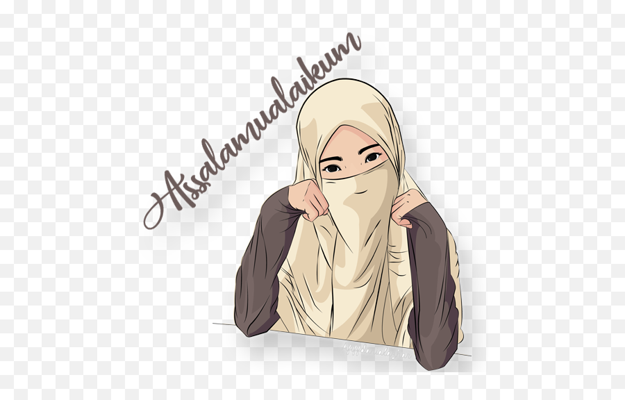 Trace From Fuad Vector - Assalamualaikum Girl Emoji,Headscarf Emoji