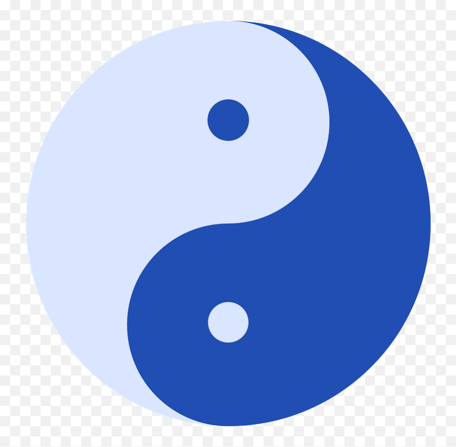 Blue Yin Yang Symbol - Dome Of Saint Saint Petersburg Emoji,Yin And Yang Emoji