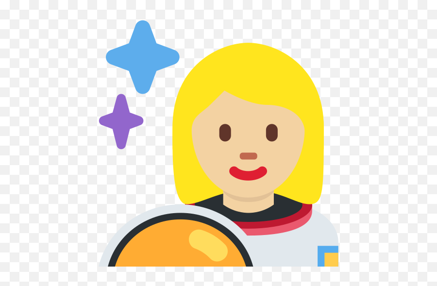 U200d Woman Astronaut Medium - Light Skin Tone Emoji Happy,Lightskin Emoji