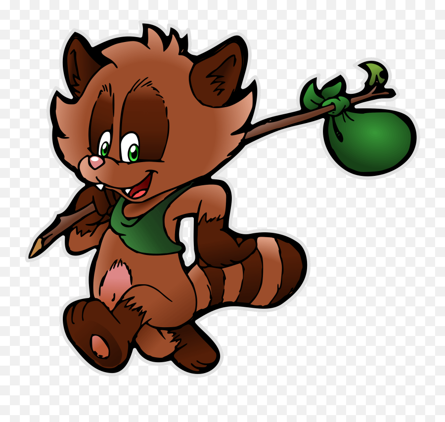 Raccoon Hobo Clipart Free Download Transparent Png Creazilla - Hiking Animals Clipart Emoji,Racoon Emoji